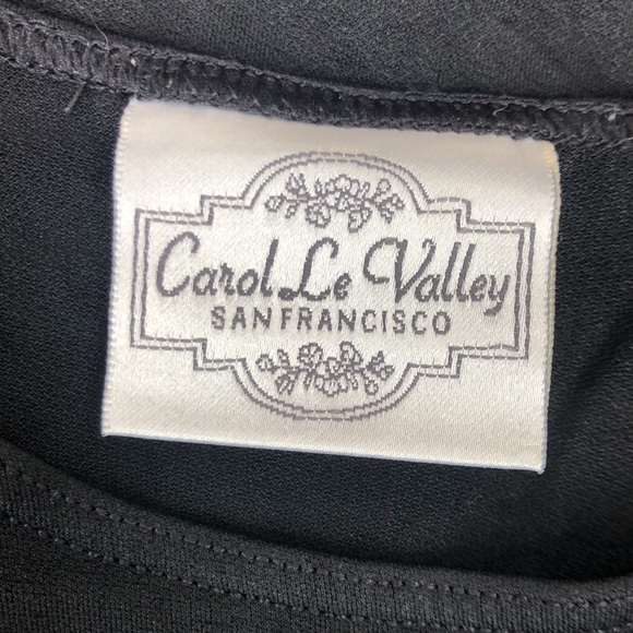 Vintage Carol Le Valley black long sleeve dress - Picture 3 of 5